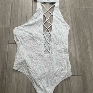 High neck sexy bodysuit